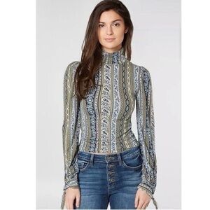 FREE PEOPLE Donatella Turtleneck Top